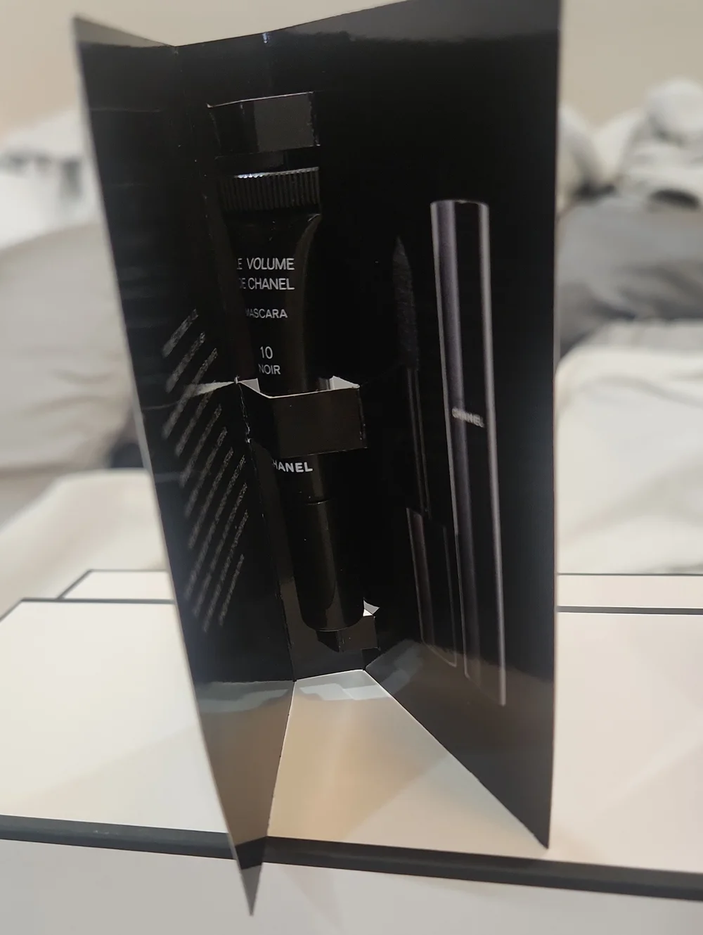 CHANEL 6xPerfume Spray 2xMascara Mini 2XLuxury Boxes 2xShip Boxes 1xBag Camellia